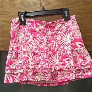 Pink Lilly Floral Women's Skirt cs
